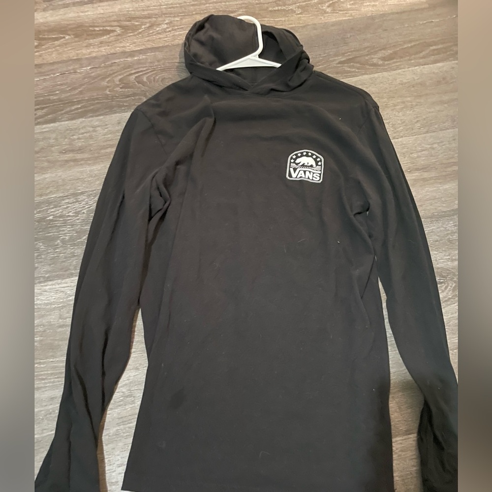 vans off the wall small hoodie black